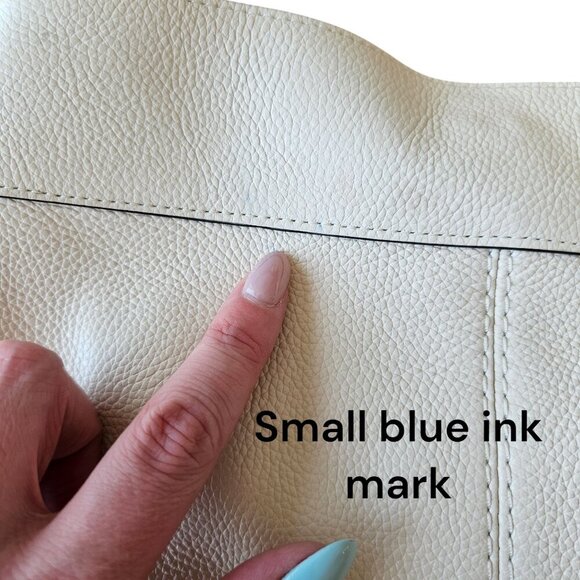 Coach Lexy Stardust Cream Bedazzled Leather Hobo Bag - Picture 3 of 11